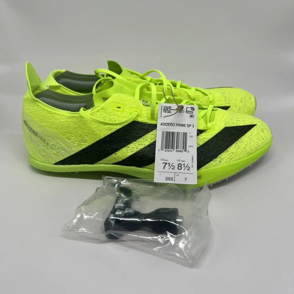 Adidas Adizero Prime SP 3 Strung Lucid Lemon Track Spikes Mens 7.5 Tool IH5800